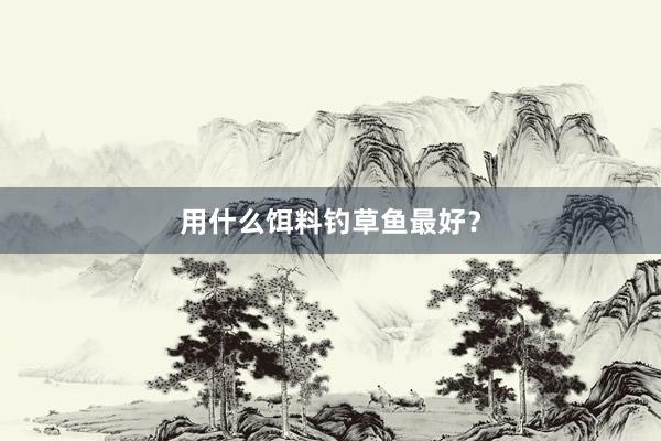 用什么饵料钓草鱼最好？